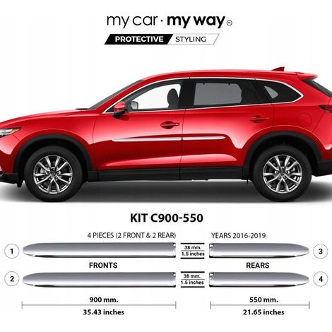 Mazda CX-9 2016–2019 – Chrom-Türschutzleisten