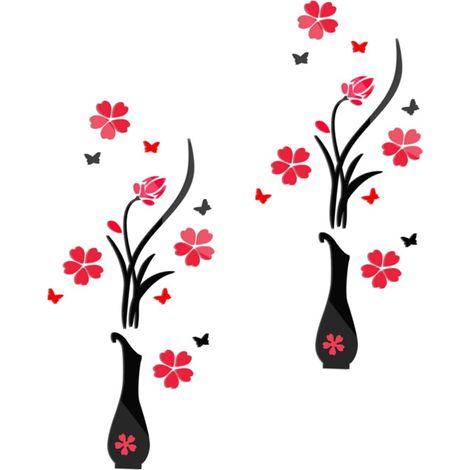 Autocollants Muraux Floraux - Autocollants Pour Chambre D'enfant Décoration Écologiques Et De Style Idyllique Pour La Maison (1/5)