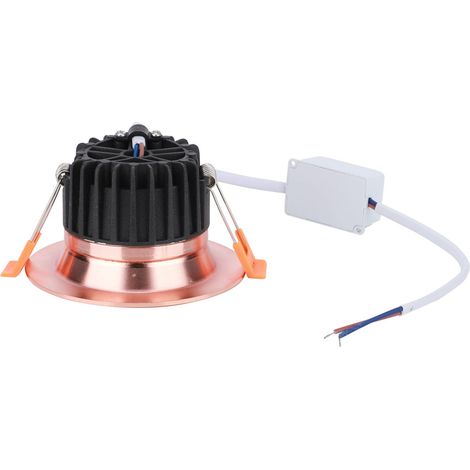 Plafonnier LED RGB multicolore intelligent CW 7W, spot encastré, contrôle WiFi, AC 85-265V (or rose) (1/4)