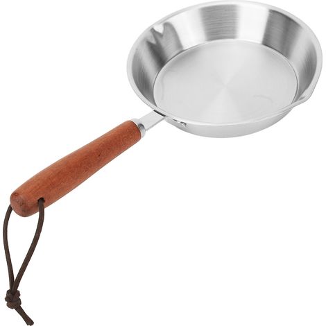 Poêle à frire antiadhésive en acier inoxydable, 12 cm (4,7 pouces), compatible avec les plaques à induction, pour usage domestique et professionnel. (1/5)