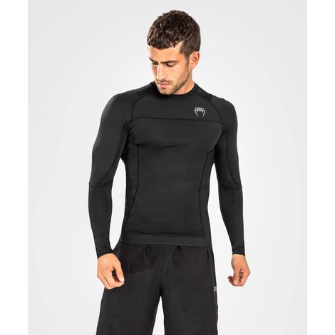 Venum Rashguard G-Fit AIR Langarm Schwarz L