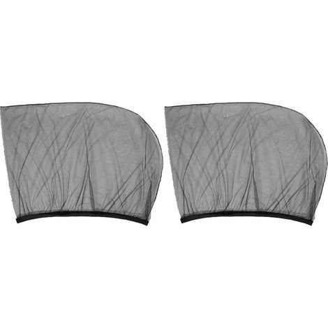 2 paires de stores pare-soleil pour vitres de voiture, protection UV, filet respirant, rideau de voiture pour camping, intimité, fenêtre arrière (1/5)