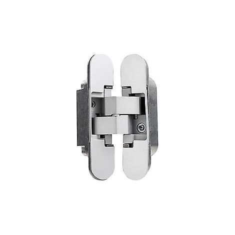 Scharnier – Unsichtbares Scharnier – Tragkraft 40 kg – Öffnungswinkel 180° – Zinklegierung – Silber (1/3)