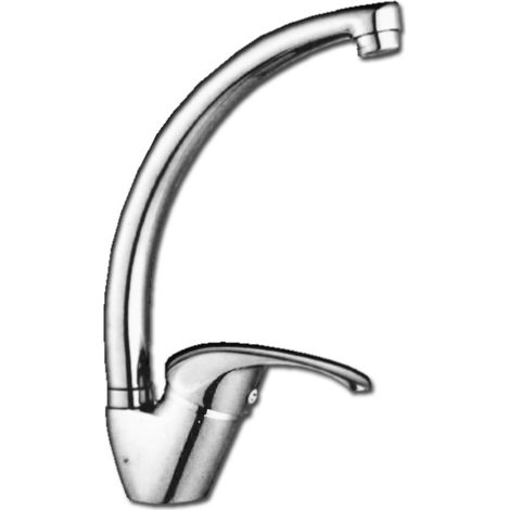 Grifo monomando para fregadero encimera Pluvia Capri caño alto 8042-8
