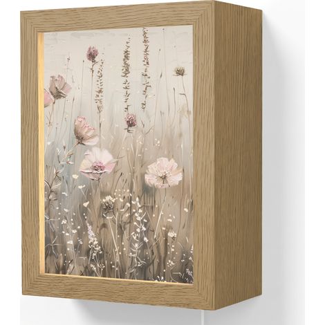 WALL LIGHT Flowers - Pink - Modern - Beige 15x20 cm (1/4)