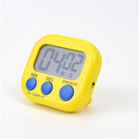 Confezione da 2 timer digitali da cucina con cifre grandi, allarme sonoro e retro magnetico, ideali per cucinare e cuocere al forno. Colore: Arancione. 7,3 x 6,5 mm (1/5)
