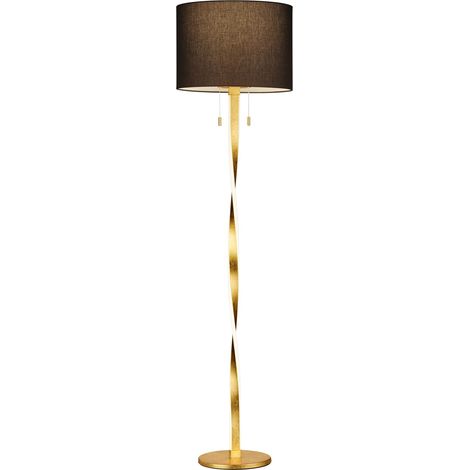 Piantana da Interno a LED in Metallo Oro (1/3)