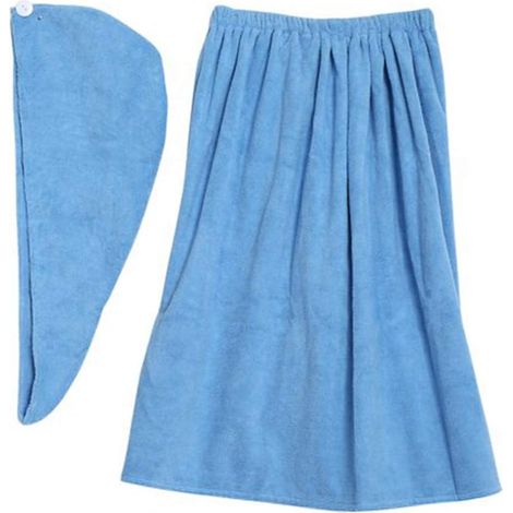 Soft Women's Bathrobe, Body Wrap Set, Spa Towel, for University Dorms, Swimming Pools, Gyms for Spa Wraps, Bath Wraps (1/5)