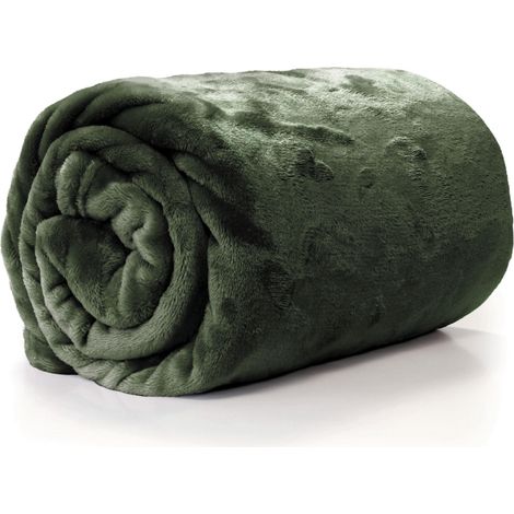 COPERTA PLAID ENZO 130X180CM VERDE INVERNO