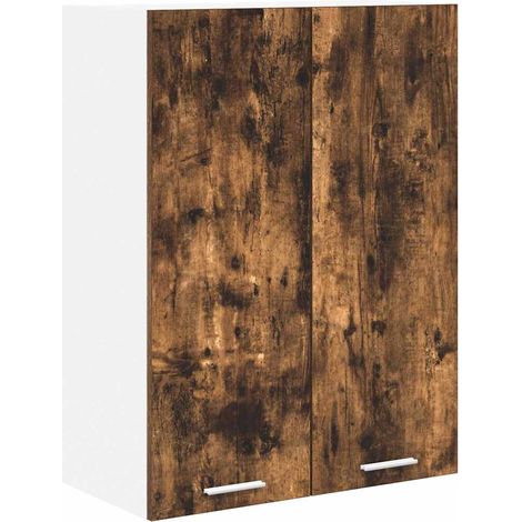 Mueble colgante con puerta Roble ahumado 60 x 31 x 80 cm vidaXL