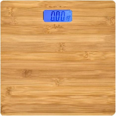 FPLUS bascula baño jata elec.hbas1489 bambu 180 kg. , Capacidad 180 kg. Graduación 100 g.
Superficie en bambú prensado de producción sostenible de 12 mm.
Visor “LCD” de gran tamaño