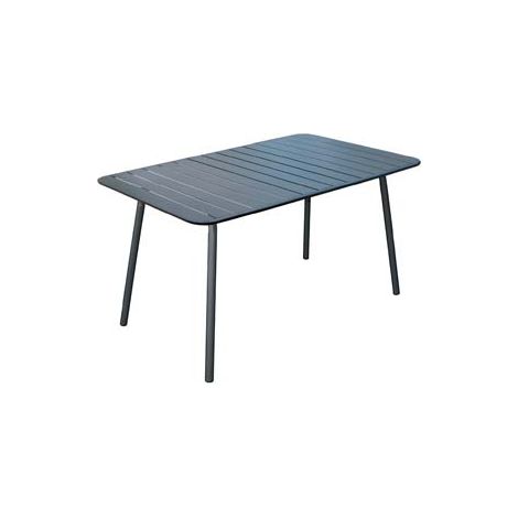 TAVOLO IN ACCIAIO MODELLO LONDRA COLORE ANTRACITE  cm.140x80x73h.    VETTE
