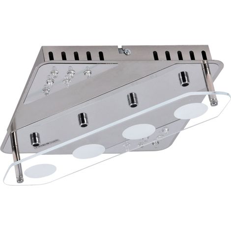 Plafoniera LED di alta qualità cromata satinata Illuminazione brillante G94133/77