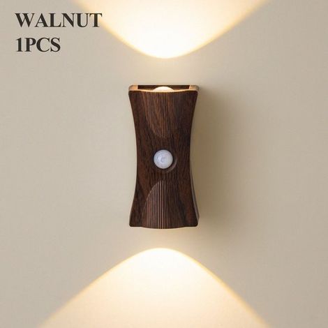 Luce notturna a LED con rilevamento di movimento, luce notturna magnetica, versione ricaricabile, luce d'atmosfera con induzione a cuscino per la camera da letto (1/5)