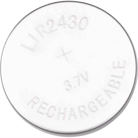 Akyga AKY1889 Batteria ricaricabile a bottone LIR 2430 Li-Ion 95 mAh 3.7 V 1 pz.
