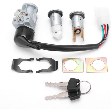 Neuf Jeu de Neiman Allumage 35010-GV4-901 Compatible Honda CH80 Elite 1985-2007, Serrure Contact avec Clés (1/5)
