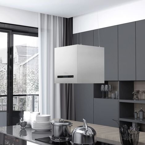 Cappa sospesa con sensore touch LCD 37 cm inox 020005857 (1/5)