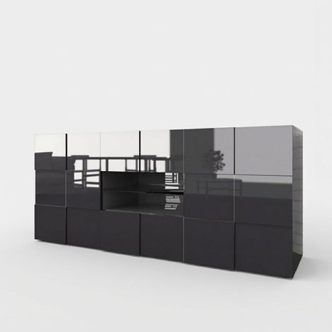 London Wohnzimmer Sideboard mit Türen und Schubladen im modernen Design