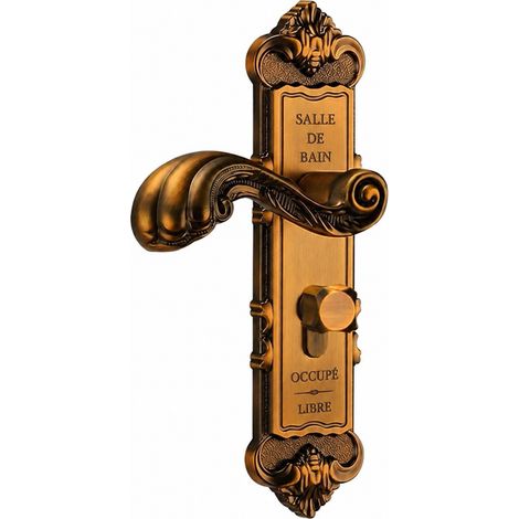 Serrure à poignée européenne bronze jaune pour porte intérieure réf 0297 1,5 kg – Livraison gratuite