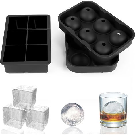 Eisbox-Eisgitter-Set, quadratische, runde, wabenförmige Eiskugelform, Silicagel-Eisgitter (1/5)