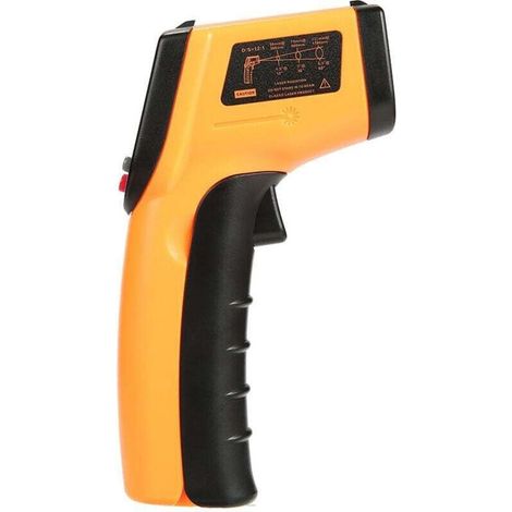 Thermomètre Infrarouge, Sans Contact Laser Thermomètre Infrarouge de -50°C à 400°C, Ecran LCD Rétroéclairé (1/4)