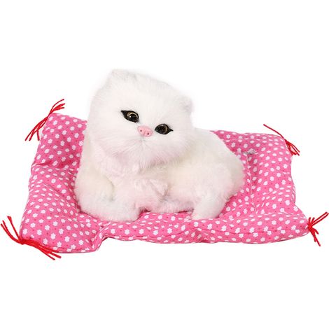 Les couleurs des quatre fils d'angle de cette figurine de chat réaliste sont aléatoires. (1/5)