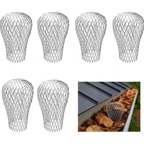 gutter grid, aluminium alloy drag for rainwater descents, diameter 3 to 15 cm (1/5)