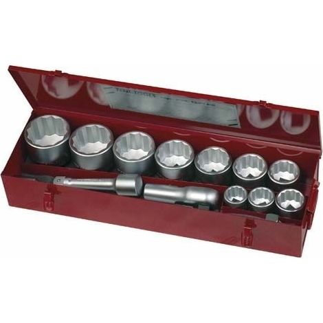 Juego de llaves de vaso 1" de 15 piezas TENGTOOLS M1115MM