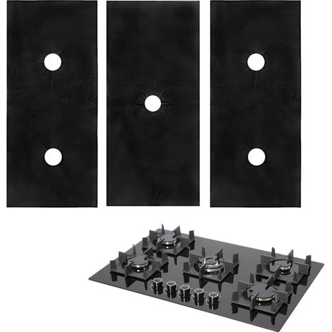 - Protection Plaque Cuisson Gaz - Tapis de Cuisinière à Brûleurs - Housse de Protection pour Plaques de Cuisson (1/5)