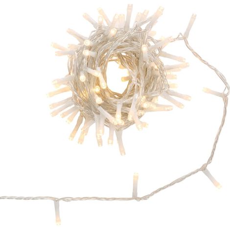 Guirlande lumineuse d'extérieur 5 m 67 LED fil transparent 13 fonctions avec minuteur sur secteur - Atmosphera créateur d'intérieur (1/5)
