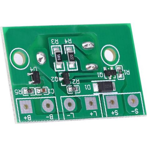 Module De Contrôleur Solaire - Pour Lampe De Pelouse - Batterie Lithium 3 7 V - Protection Surcharge/Décharge - 3 Niveaux De Puissance - 36 X 23 Mm - 1 Pièce (1/5)