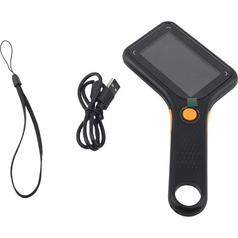 Microscope numérique portable grossissant 500x, loupe de poche, mise au point automatique, 8 LED, 3 niveaux de luminosité, connexion USB à un PC, coloris noir. (1/4)