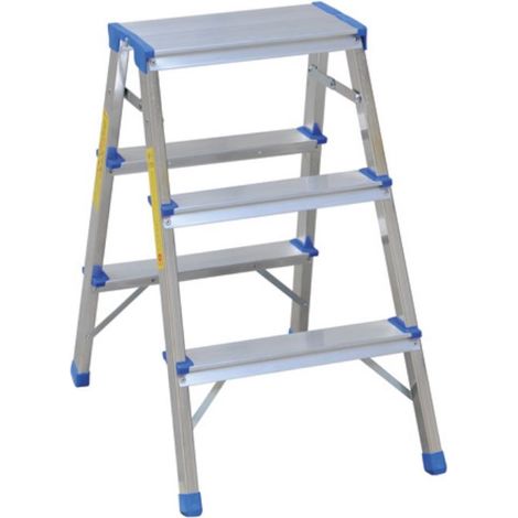 Escalera, taburete extensible de 68 cm, 2 peldaños + plataforma - DR7002 (1/4)
