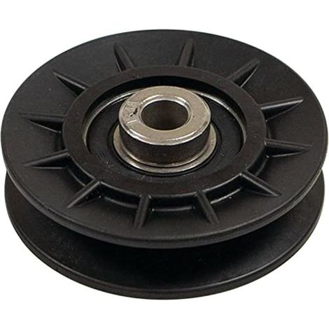 Poulie de renvoi AM115460 compatible avec LX255 GT235 Z225 - Composant de tension pour tracteur de jardin (1/5)