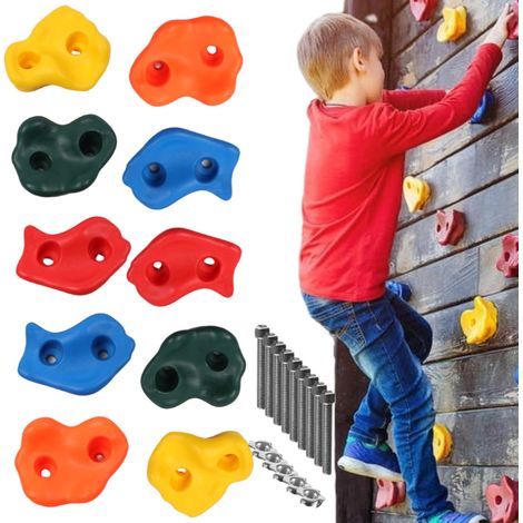 Piedras de escalada, 10 piezas, para rocas de escalada para ni帽os