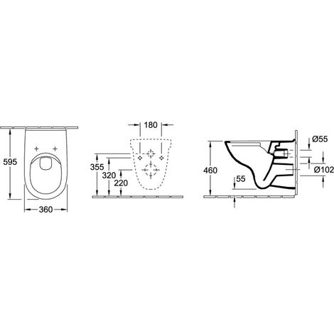 Villeroy & Boch 46957601 Pack combiné ViCareUNIVERSAL 469576 360
