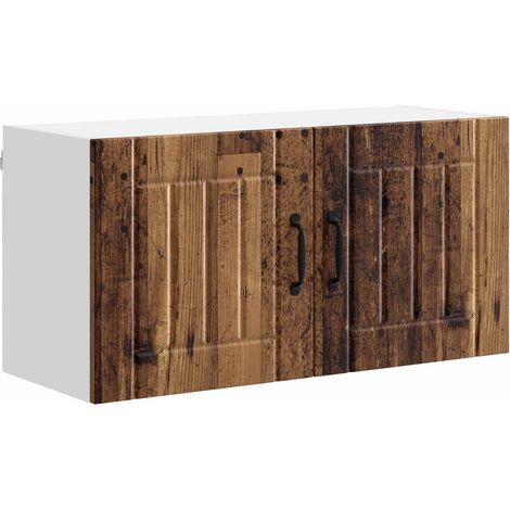 Maison Exclusive - Armadietto a muro LUCCA Legno antico 80 x 31 x 40 cm (1/5)