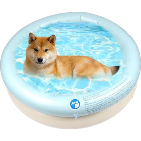 pour Chien pour Extrieur Baignoire Gonflable Pliable (1/5)