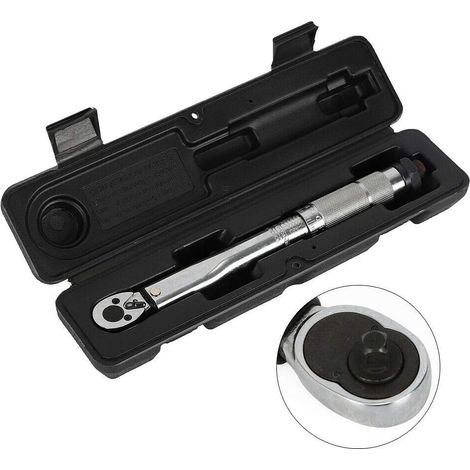 Chiave dinamometrica regolabile da 1/4" 5-25 Nm, utensile di riparazione a cricchetto, chiave a cricchetto con custodia, nuova