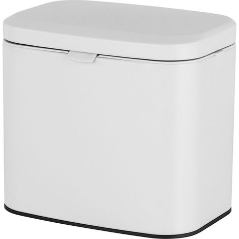 Cubo de basura mural, blanco, 4 litros – Uso en cocina y baño (1/5)