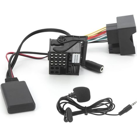 Câble AUX Bluetooth 5.0 59,1 po Adaptateur Audio avec Microphone Convient pour E60 E63 E64 E65 E66 E87