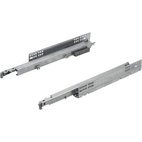 Coulisse pour tiroir invisible push sortie totale – Longueur 300 mm – Mécanisme inversé pour ouverture automatique – Blocage et réglage sans outil – Salice