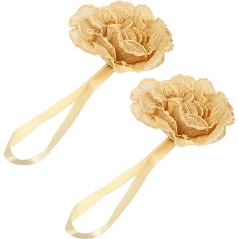 pices Embrasses Magntiques Fleuries Vintage pour Rideaux (1/5)