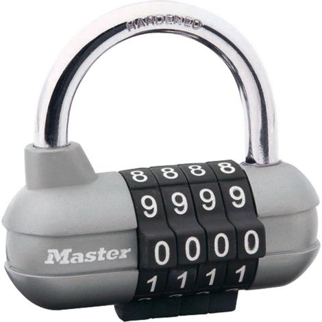 Master Lock 1520EURDD candado de combinación plateado 7 mm