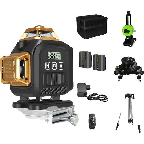 Niveau Laser, 16 Lignes, Faisceau Vert Haute Visibilité, IE16Q2-H15-BL12 (1/2)