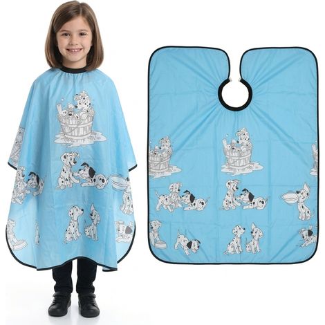 Capa de peluquería infantil para barbería, 100x140 cm (1/5)