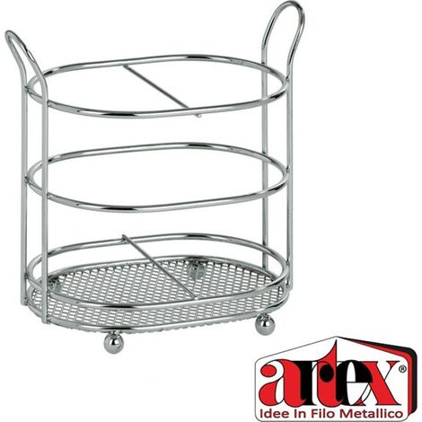 Portaposate da Cucina Lavello Slim Cromato Ovale Artex
