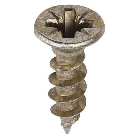 TIMco 4.0 x 15mm Solo Zinc & Yellow Woodscrew Qty 200