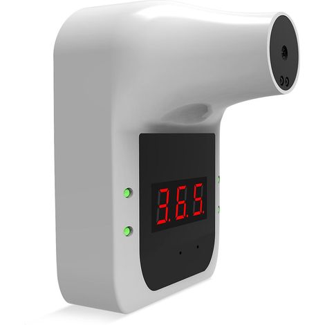 Thermomètre frontal infrarouge sans contact mural °C/°F avec fièvre