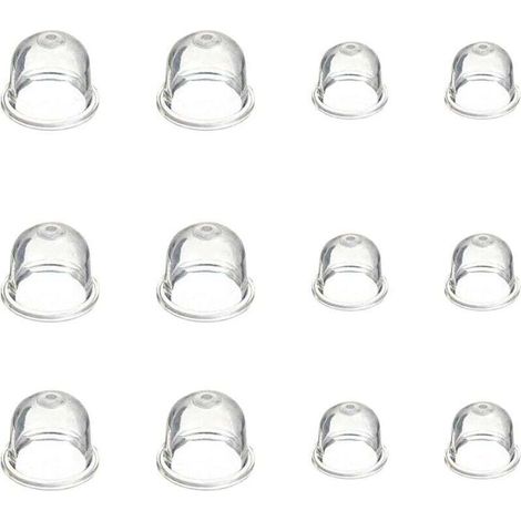 12 pezzi Pompetta di adescamento per carburatore da 19 mm e 22 mm Accessori per carburatore per decespugliatore, motosega, soffiatore, tosaerba -Crezuo